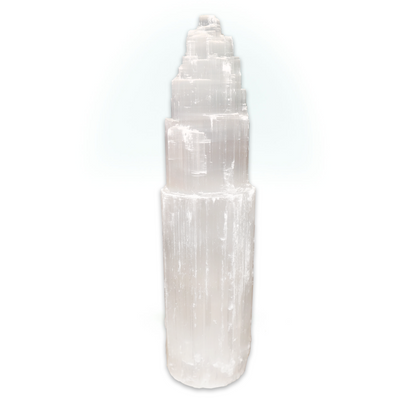 Selenite Tower Lamp