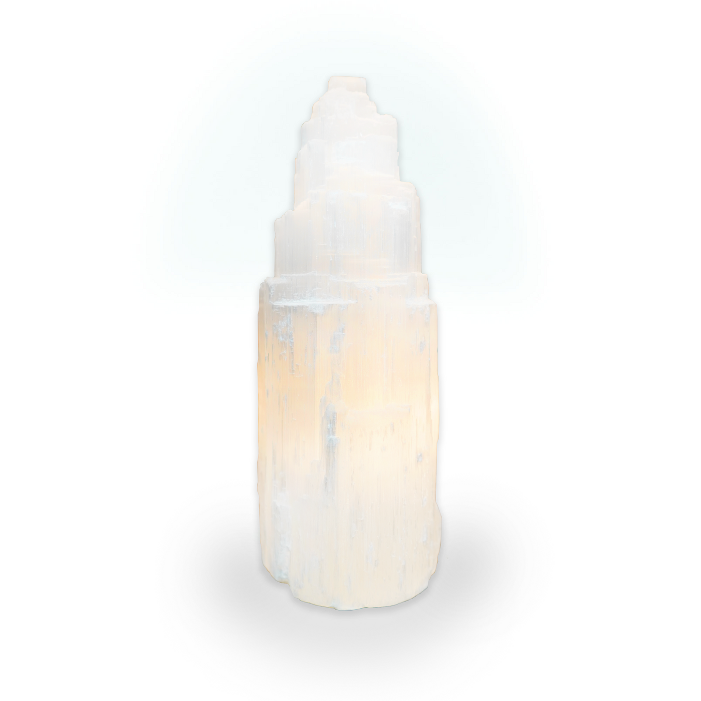 Selenite Tower Lamp