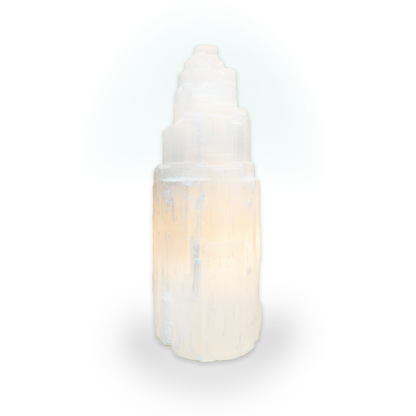 Selenite Tower Lamp